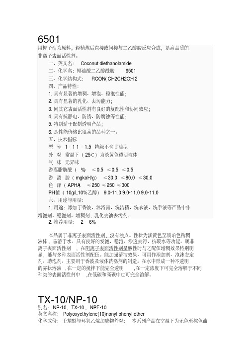 表面活性剂概念与常用原料(图6)
